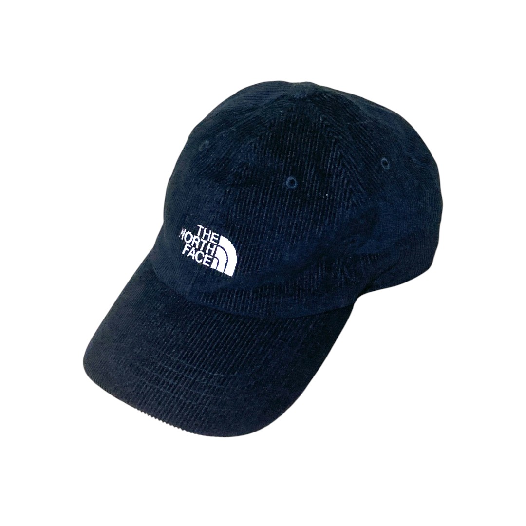 【USED】正規・新品・タグ付き　THE NORTH FACE ベースボールキャップ 刺繍ロゴ入り ブラック 定番人気